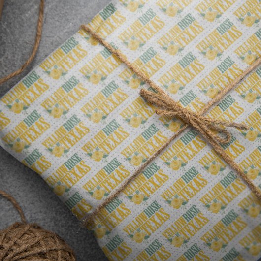 Westerne Gele Rose uit Texas Tissuepapier