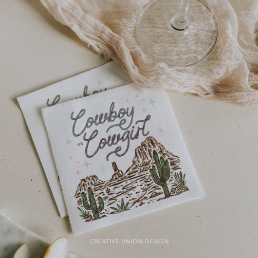 Westerne geslachtsonthulling douche cowboy of cowg servet