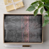 Westerne geslepen textuur Rustic Gray Pink Bull Sk Tissuepapier (Geschenk)