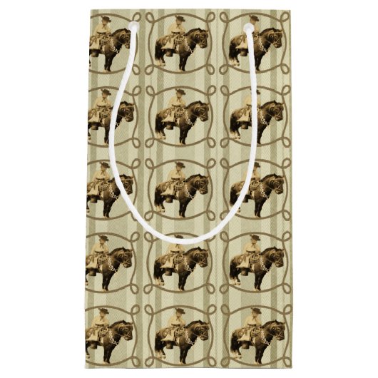 Westerne Gift Bag  Cowboy Klein Cadeauzakje (Voorkant)