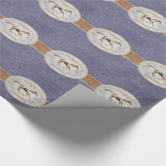 Westerne gordel en gordel cadeaupapier (Hoek)