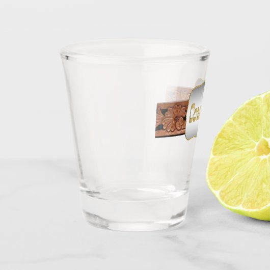 Westerne gordel en sluiting shot glas (Links)