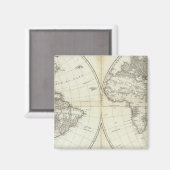 Westerne Hemisphere of New World Magneet (Voorkant / Achterkant)