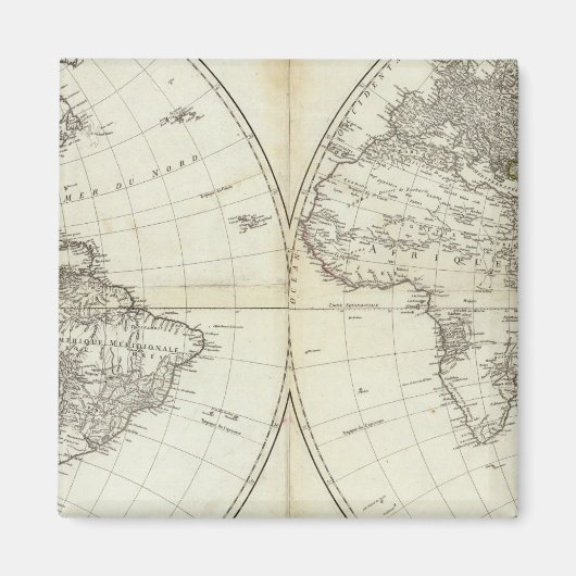 Westerne Hemisphere of New World Magneet (Voorkant)