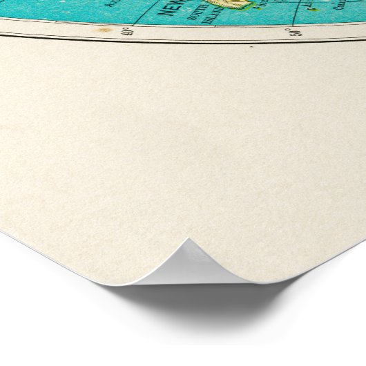 Westerne Hemisphere World Atlas Map Poster (Hoek)