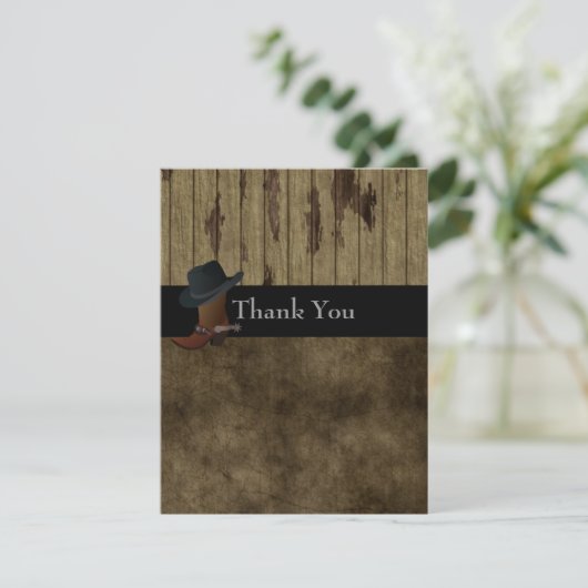 Westerne het land dankt u, Huwelijk, Mannelijke Bedankkaart (Staand voorkant)