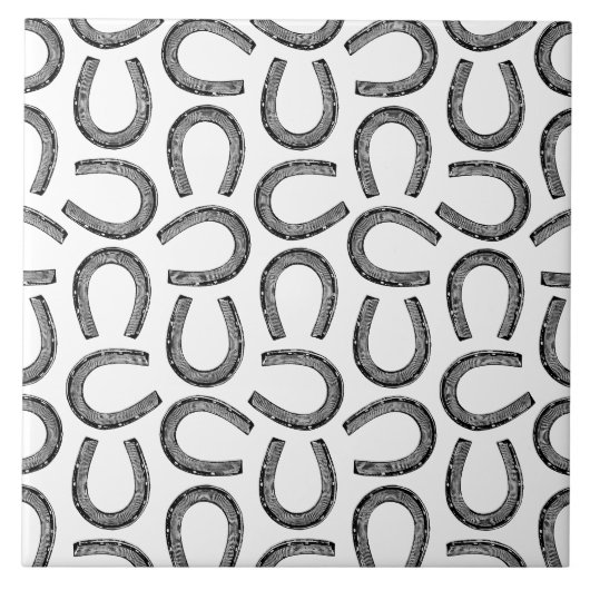 Westerne Hoefijzers - ACHTERGRONDKLEUR Tegeltje (Voorkant)