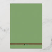 Westerne Hoefijzers bruiloft Folie Uitnodiging (Achterkant)