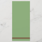 Westerne Hoefijzers bruiloft Menu (Achterkant)