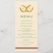 Westerne Hoefijzers bruiloft Menu (Voorkant)