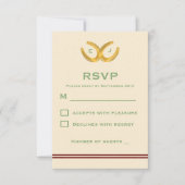 Westerne Hoefijzers bruiloft RSVP Kaartje (Voorkant)