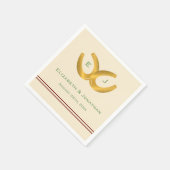 Westerne Hoefijzers bruiloft Servet (Hoek)