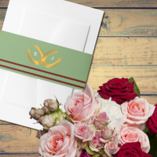 Westerne Hoefijzers bruiloft Uitnodigingen Wikkel