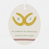 Westerne Hoefijzers Metalen Ornament (Voorkant)