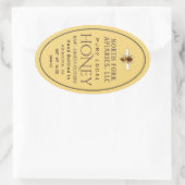 Westerne Honingbij Honey Queenline Jar Ovaal Label (Tas)