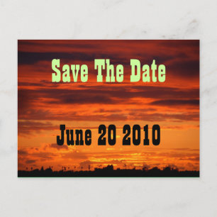 Westerne horizon Save the Date Briefkaart