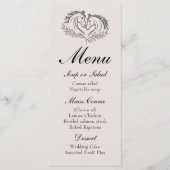 Westerne Horse Rustic Boerderij Elegant Country We Menu (Voorkant)