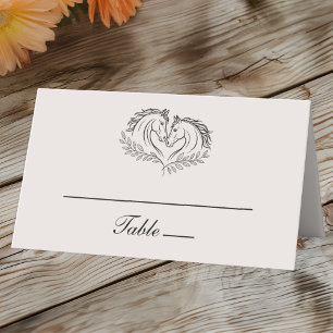 Westerne Horse Rustic Ivory Country Wedding Escort