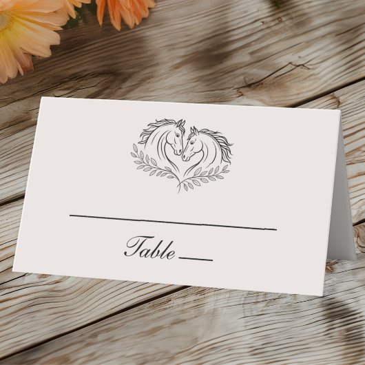 Westerne Horse Rustic Ivory Country Wedding Escort