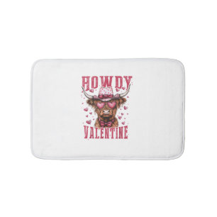 Westerne Howdy Highland Koe Valentijnsdag Highland Badmat