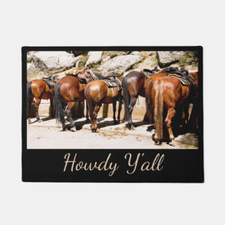 Westerne Howdy Horse Deurmat