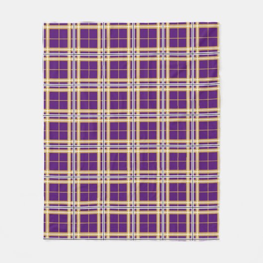 Westerne Illinois University Tartan Fleece Deken (Voorkant)