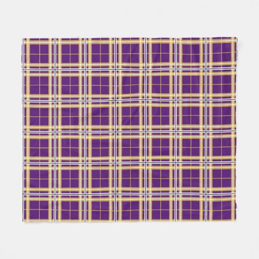 Westerne Illinois University Tartan Fleece Deken (Voorkant (Horizontaal))