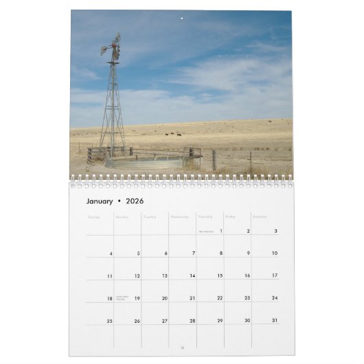 Westerne Kansas Windmills 2012-2013 Kalender (Jan 2026)