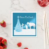 Westerne kerst cowboy bidden servet (Insitu)