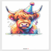 Westerne Kerst Koe Essential T-shirt Sticker (Vel)