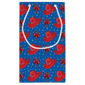 Westerne kerstcowboy-Petten en snoeprietjes Klein Cadeauzakje (Achterkant)