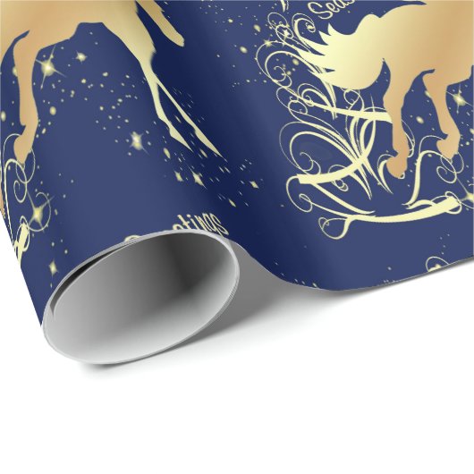 Westerne kerstgouden zusters cadeaupapier (Rol Hoek)