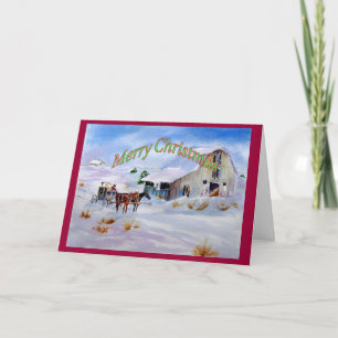 Westerne kerstKaart Feestdagen Kaart