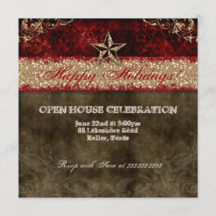 Westerne kerstkaart met kerstkaart Damascus ster Kaart