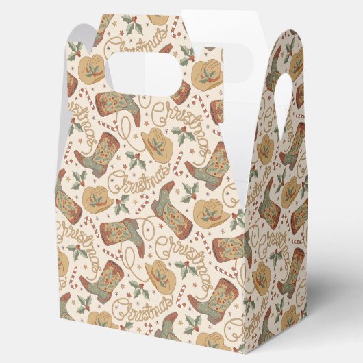 Westerne kerstlaarzen en Petten Bedankdoosjes (Geopend)