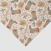 Westerne kerstlaarzen en Petten Tissuepapier (Detail)