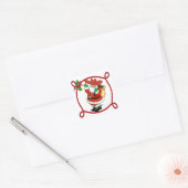 Westerne Kerstmis Cowboy Santa Stickers (Envelop)