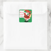 Westerne Kerstmis Cowboy Santa Stickers (Tas)
