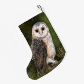 Westerne kerststop voor Barn Owl Kleine Kerstsok (Achterkant (Hangend))
