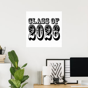 Westerne klasse van 2026 Afstuderen Poster