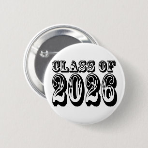Westerne klasse van 2026 Afstuderen Ronde Button 5,7 Cm