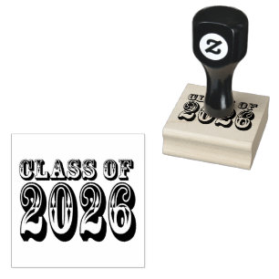 Westerne klasse van 2026 Afstuderen Rubberstempel