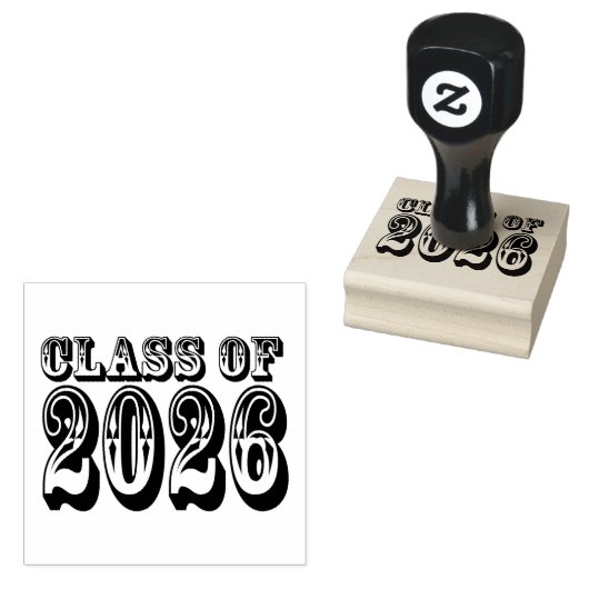 Westerne klasse van 2026 Afstuderen Rubberstempel (Gestempeld)