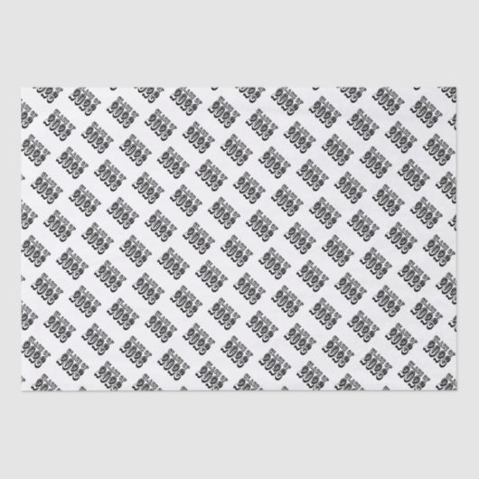 Westerne klasse van 2026 Afstuderen Tissuepapier (Voorkant)