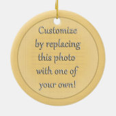 Westerne Klasse van 2026 Foto Afstuderen Keramisch Ornament (Achterkant)