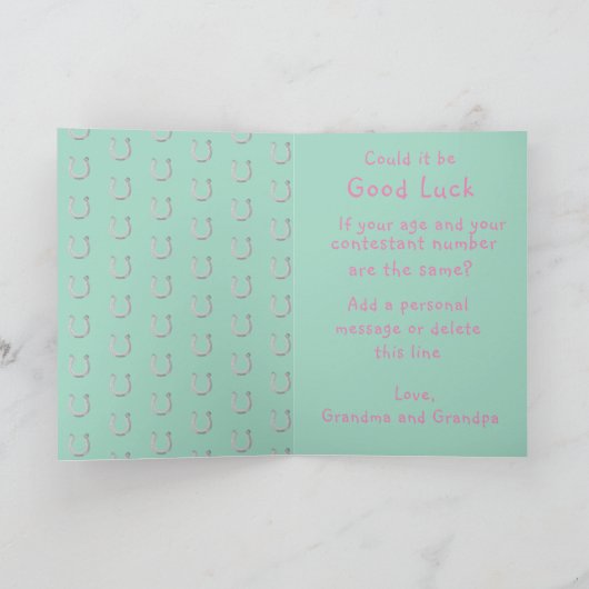 Westerne kleine cowgirl 2e verjaardag rodeo custom kaart (Binnen)