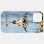 Westerne Koe Hout Case-Mate iPhone Case (Achterkant (horizontaal))