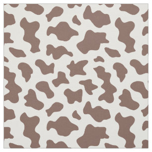 Westerne Koe Print Brown Spots die Patroon herhale Stof