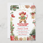 Westerne koekjes peperkoek cowboy Baby shower Kaart (Voorkant)