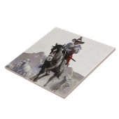 Westerne kunst van NC Wyeth Tegeltje (Zijkant)